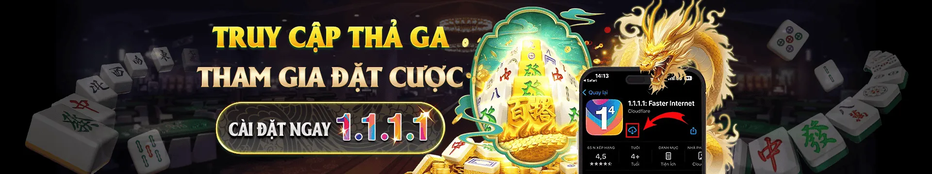 Truy cập 1.1.1.1 từ 23WIN